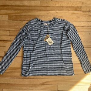 faherty sinclair long-sleeve shirt || salt wash stripe